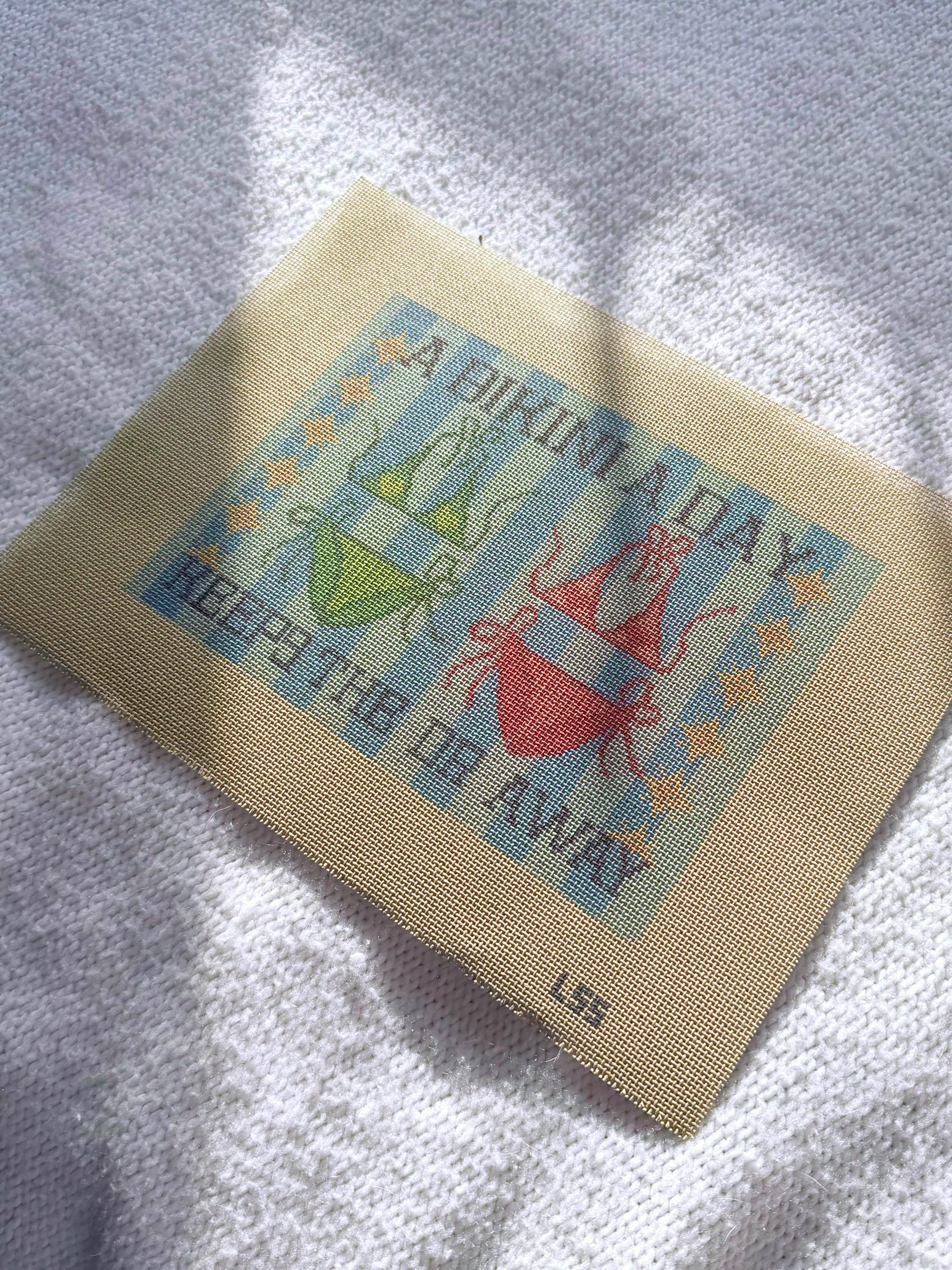 Beach Bikini Needlepoint Canvas | Summer Sun, Sand, Ocean Art (8x6 Inch)