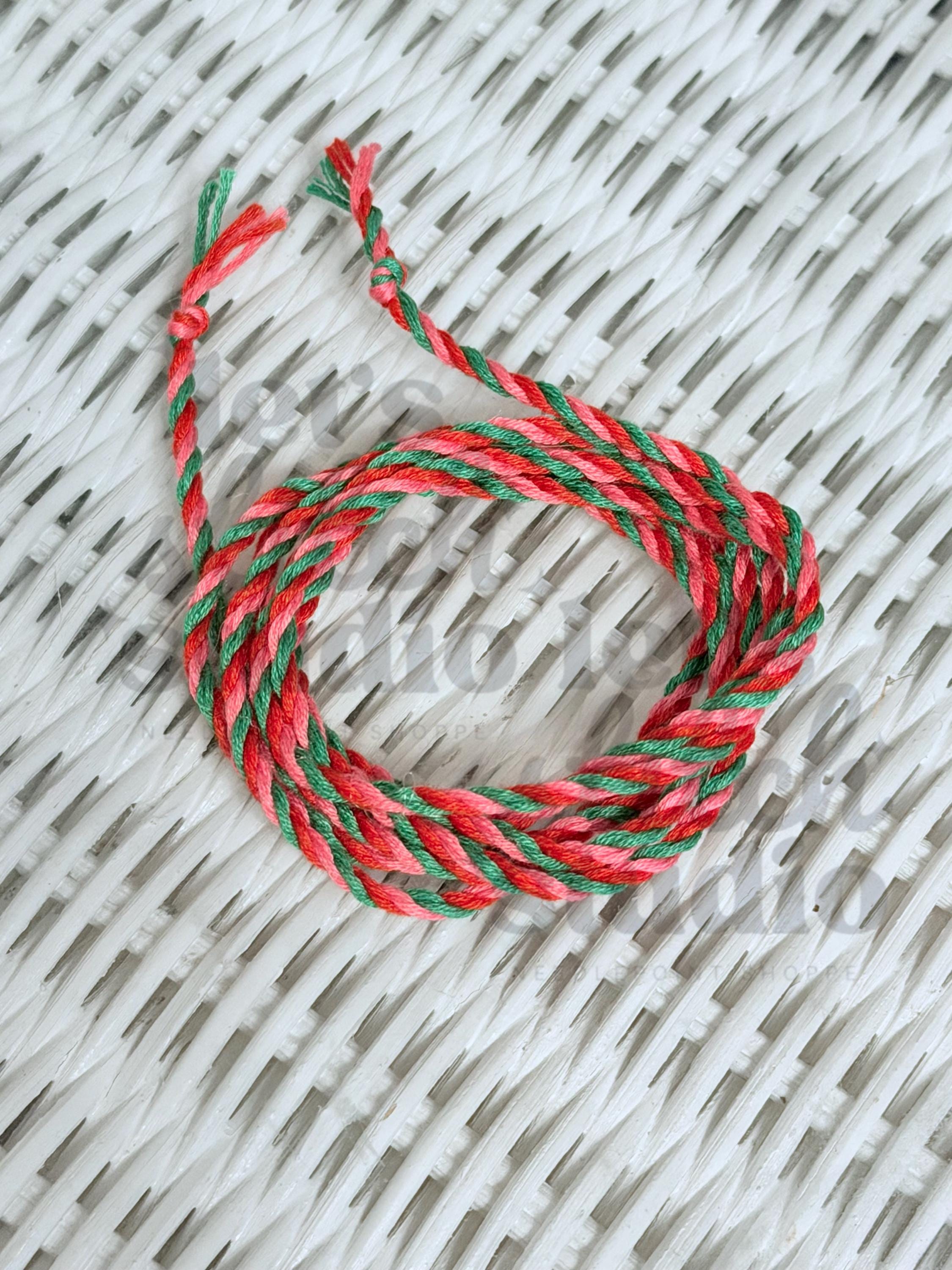 Custom Cording for Needlepoint Self Finishing -  DIY Crafts, you choose the colors DMC thread